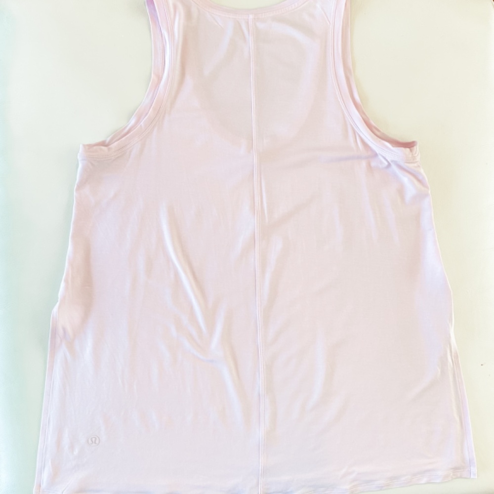Lululemon | SilkAppeal Side-Slit Tank Top | Pink Organza | M - Picture 7 of 8